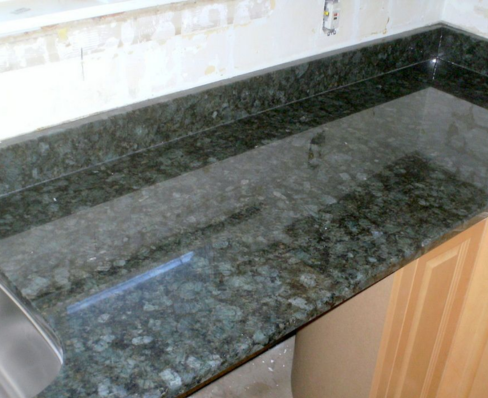Taj Mahal Quartzite Full Kitchen View