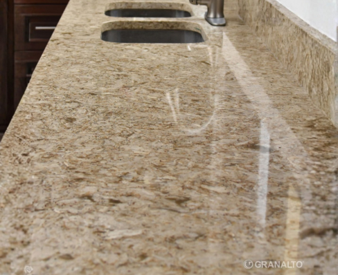 Taj Mahal Quartzite Kitchen Countertop View