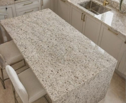 Taj Mahal Quartzite Kitchen Countertop View