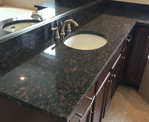 Taj Mahal Quartzite Kitchen Countertop View